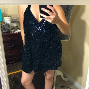 Free People Sequin Romper
